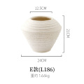 Nordic Retro Series Vases Frosted Sandstone Uneven Size Decorative Flowers Items Ceramic Flower Vase for Living Room